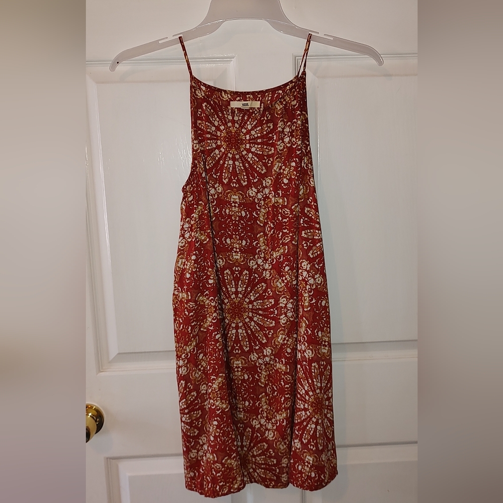 Vans Mandala Print Dress, Size Medium M, Orange White - Picture 7 of 11
